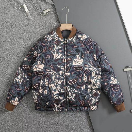 D122436秋冬新款双面迷彩蓬松大棉服夹克外套 商品图2