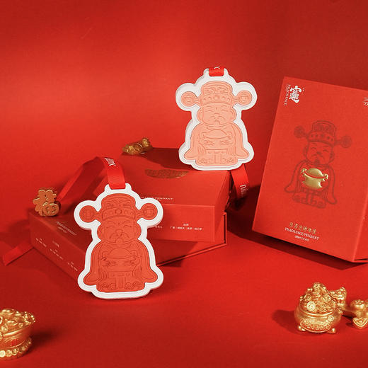 【更适合中国宝宝的香挂】寻遇财神系列艺术香挂 浅壁雕刻工艺 优选石膏泥 塑型手工精修 手工水磨 自然风干 春节节日送礼/衣柜内/车内/办公室/书房 商品图3