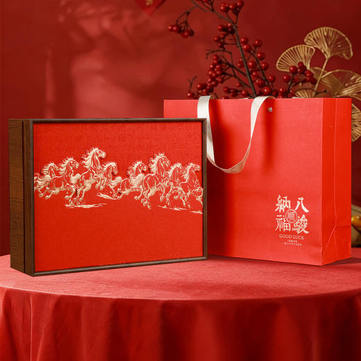 【松烟香正山小种 六万芽头金骏眉 四年陈老寿眉】马上来财/八骏纳福 金奖茶叶礼盒（内含礼品袋） 商品图8