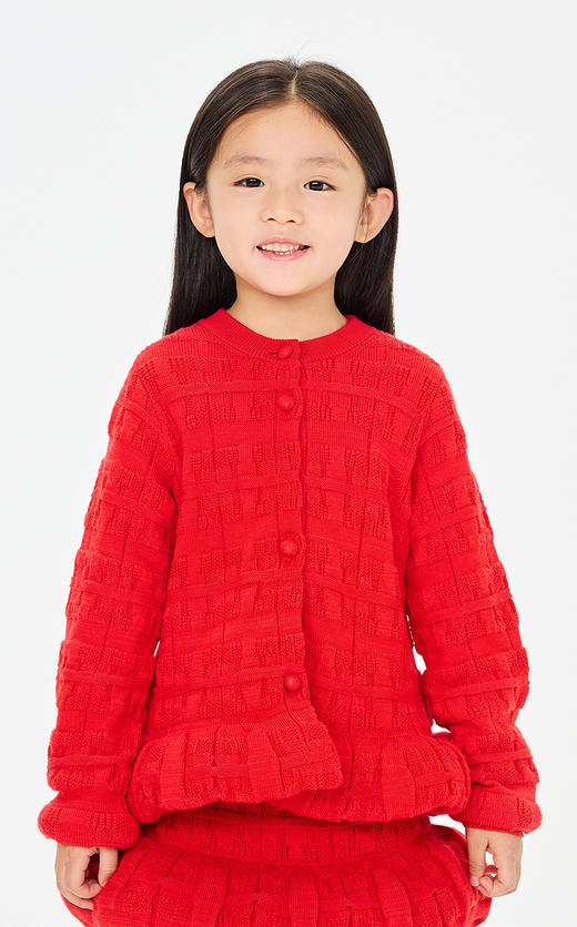 jnby  26年春款  短款开襟毛衫  1Q1313220 商品图3