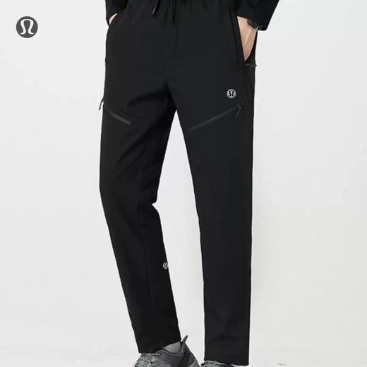 D122475压胶拉链口袋加绒休闲裤运动裤冲锋裤 商品图7