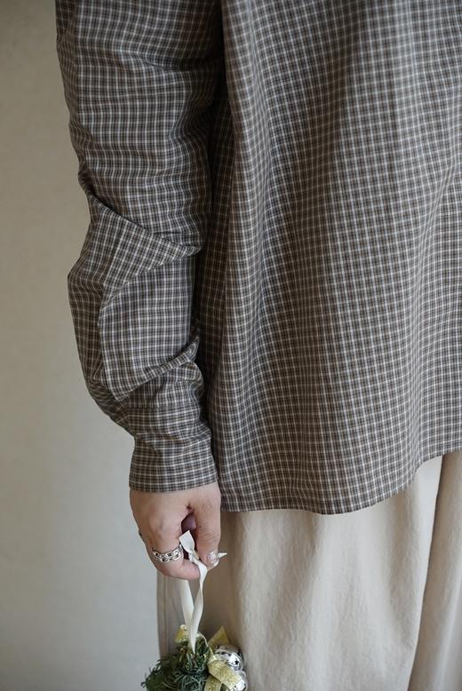 apuntob 迷你领细格纹衬衫 商品图3