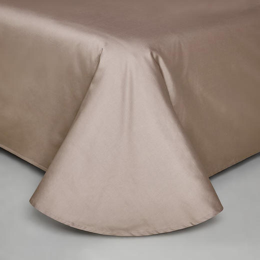 罗莱 简粹60S全棉贡缎 简粹四件套咖啡色 60支  床单款 200*230cm 商品图3