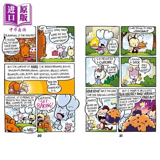 【中商原版】兔子大战猴子08 不可能的猪 Bunny vs Monkey IMPOSSIBLE PIG 英文原版 儿童漫画故事书 幽默搞笑故事集 进口童书 商品图2