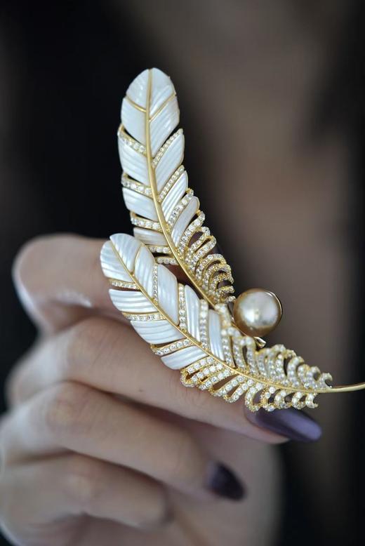 新款-大羽毛金珠 商品图4