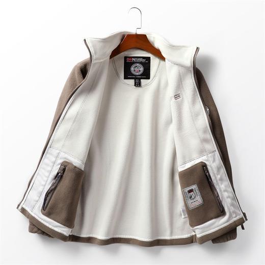 【多妈团购 出口挪威情侣款双面摇粒绒外套】小立领设计 加厚羊羔绒，精致刺绣标，两侧拉链口袋+内里两侧拉链口袋，袖口松紧防风，底部卡扣收腰，设计感十足-拟盛 商品图10