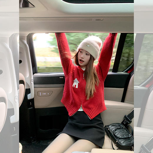 <曾小咸推荐>现货秒杀 ！微信超特价！2色复古卡通绣花毛衣 日常199.99 立减100 秒杀99.99！！ 商品图3