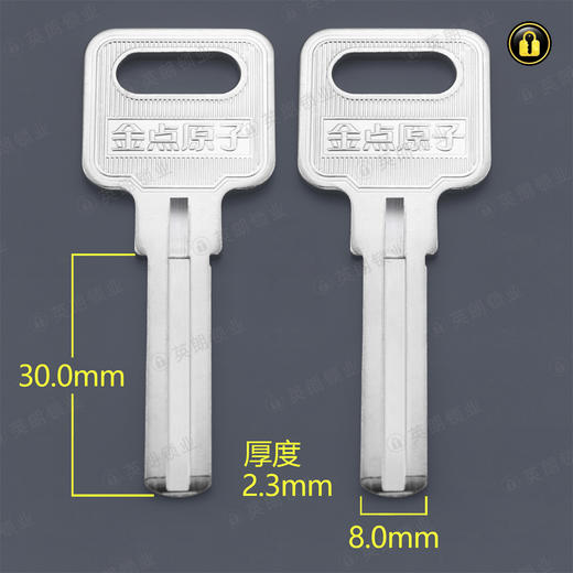 〖5019〗短金点金双叶片 商品图0