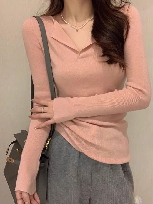 <曾小咸推荐>纯欲辣妹V领长袖 日常109/件 活动价59.99！！【最后一点现货，卖完下架】 商品图7