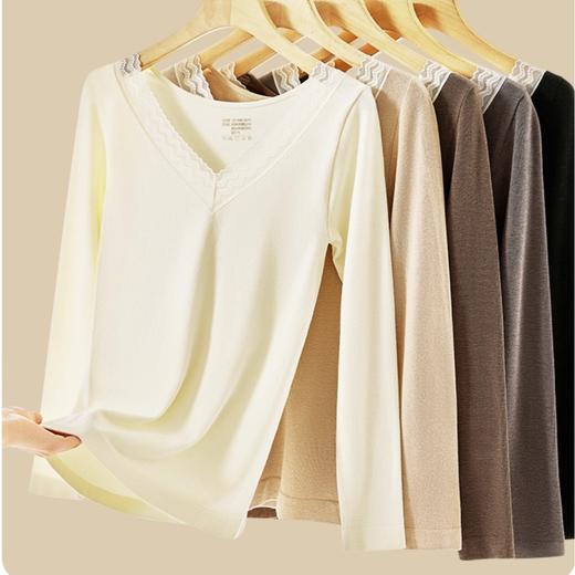 【YW】无忧购“清仓福利”新年红色蚕丝双面绒发热保暖内衣套装秋冬新款打底长袖秋衣秋裤（截单后3-5天发货） 商品图7