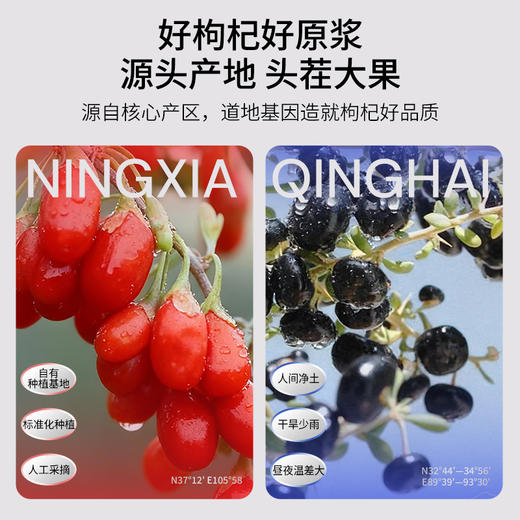【默小吉黑红原浆礼盒1.8L】红黑枸杞原浆早黑晚红，每天两袋 承包你整月枸杞营养需求 商品图3