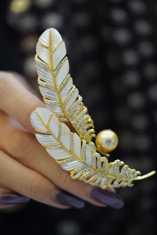 新款-大羽毛金珠 商品图5