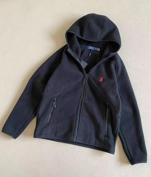 D122458新款小马摇粒绒立体剪裁拉链外套 商品图5