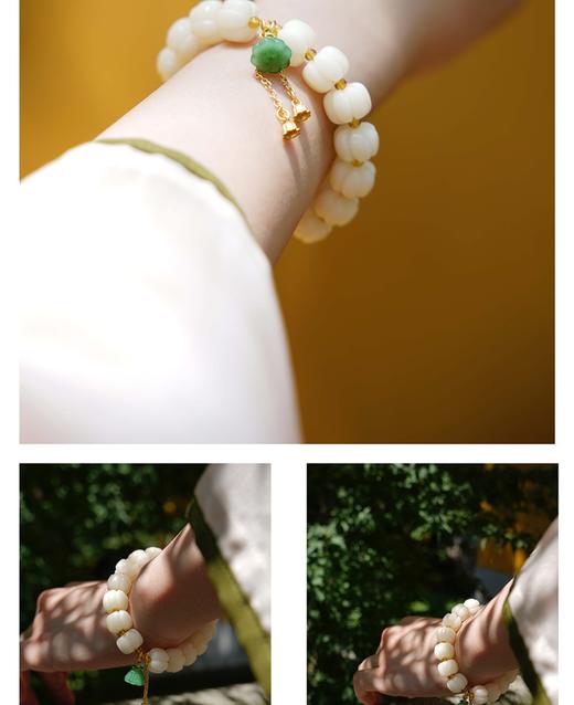 白菩提手串 ， 来自灵隐寺的礼物，腕间留白前路明，寓意美好显气质，自戴送人皆宜！ 商品图3