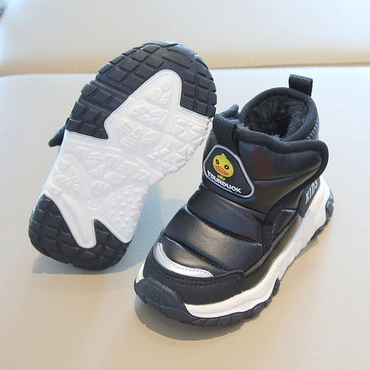 YOUR .DUCK小黄鸭儿童雪地靴男童棉靴新款冬季加绒加厚女童棉鞋小孩宝宝保暖鞋23-32 商品图4
