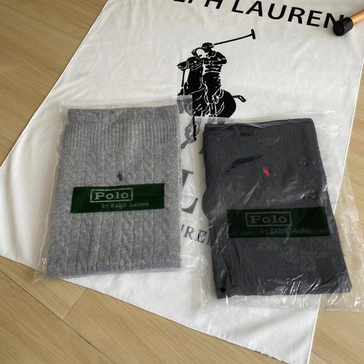 D122469基础款保暖柔软舒适两色麻花针织羊毛围巾 商品图3