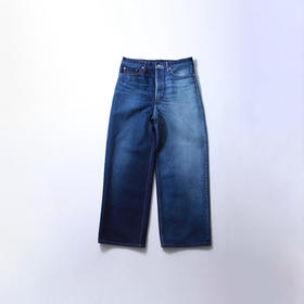 SOE Half & Half Regular Jeans 不同程度水洗拼接牛仔裤