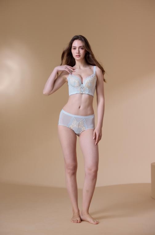 【满2件5折】【A杯单件】【秀黛】宫廷华章精油杯记忆圈文胸加厚杯侧收聚拢【五排扣】MS119022A【门店同款】 商品图5