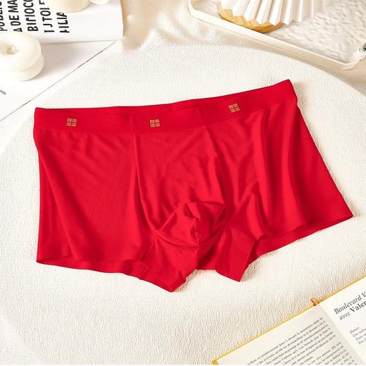 衣号目标莫代尔腰头印花无痕男士鸿运内裤（XL-3XL）（尺寸样式请备注） 商品图0