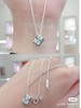 D122420元旦节礼物送女友送闺蜜B备矩形璀璨项链925银 商品缩略图7