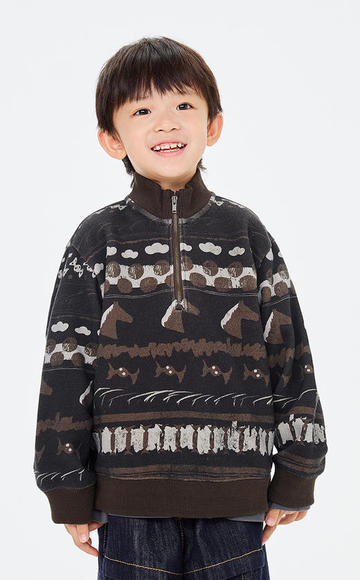 jnby  26年春款  套头卫衣  1Q1410350 商品图3