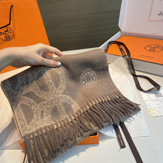 秋冬特惠💰320 爱马仕男女双面围巾 商品图3