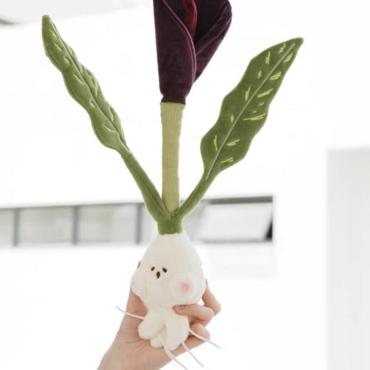 logaloga/B6014/黑骑士马蹄莲毛绒盆栽摆件 商品图3