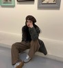 老米优品🎈高品质！韩里韩气，一条过冬《100%棉🍂加绒弯刀小窄腿直筒牛仔裤》微拖地，密密绒里温暖舒适，显瘦绝绝子！K251224A 商品缩略图2
