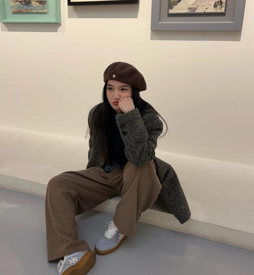 老米优品🎈高品质！韩里韩气，一条过冬《100%棉🍂加绒弯刀小窄腿直筒牛仔裤》微拖地，密密绒里温暖舒适，显瘦绝绝子！K251224A 商品图2