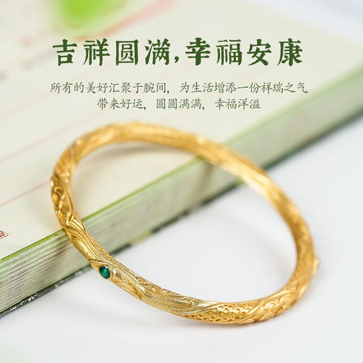 哪咤乾坤圈手镯2025新款轻奢小众精致999足银实心手环 商品图2