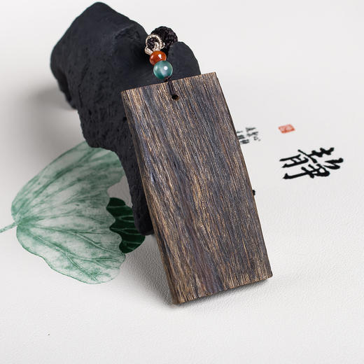 xy0661【沉水级】沉香平安无事牌挂件 商品图3