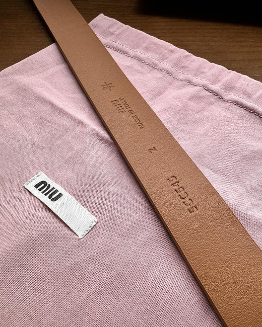 现货 THS-无 缪家 女士纳帕皮金色腰带 女士皮带 2色 CR237 商品图9