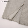 拉夏贝尔/La Chapelle休闲百搭做旧水洗后开衩A字牛仔半身裙 商品缩略图8