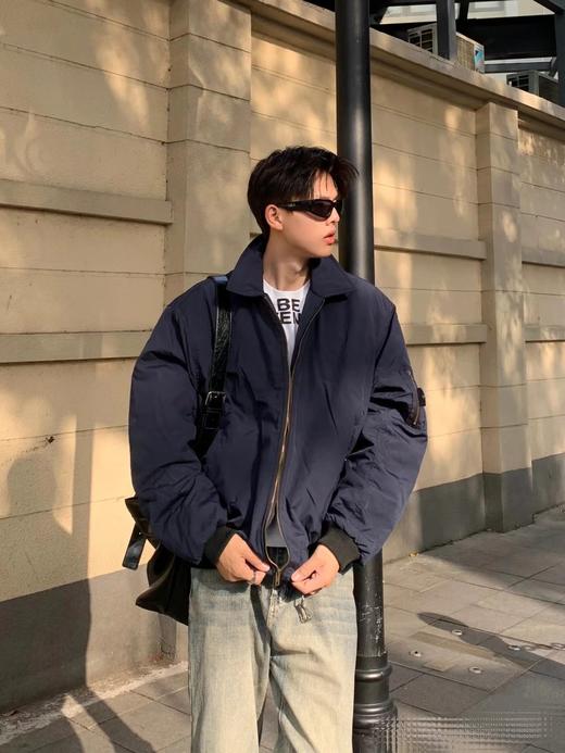 D122490秋冬季高街羽绒棉服飞行服夹克棒球服外套 商品图6