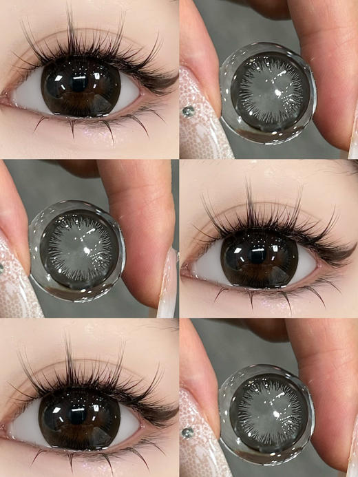 【大直径】HANCON--巨目黑茶-14.5mm【半年抛 0-800度 无525/575】 商品图1