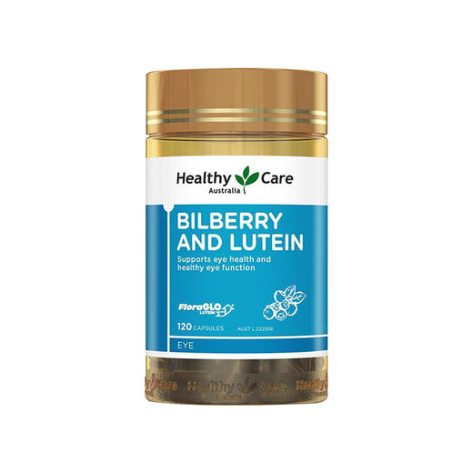 【跨境】澳洲Healthy Care 越橘叶黄素蓝莓素花青素护眼胶囊120粒 商品图0