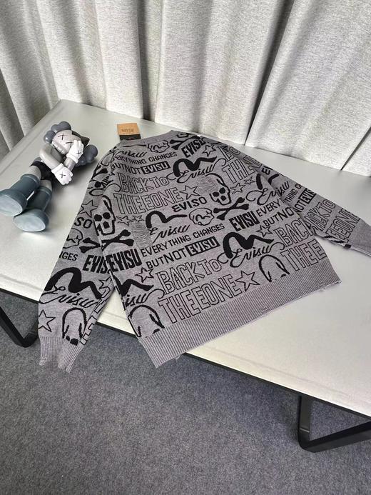 D122430满印情侣款柔软亲肤毛衣针织衫 商品图1