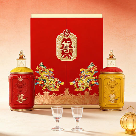五粮液双尊  52度  龙狮双玺礼盒装 商品图0