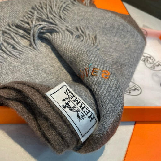 秋冬特惠💰350 爱马仕男女同款高端羊毛针织围巾！可正式，可随意 商品图5