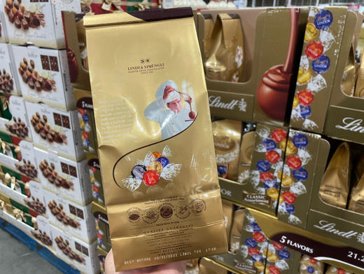 🔥255元/袋！Lindt Lindor 瑞士莲金袋装软心巧克力球多口味混装，一袋600g，有5种口味混装 商品图1
