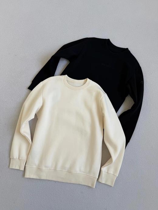 D122470男女同款针织加绒套头休闲卫衣 商品图0