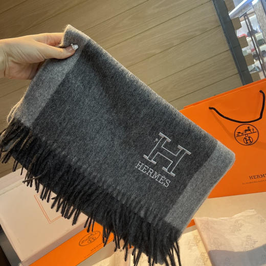 秋冬特惠💰330 爱马仕男女同款双面围巾 商品图4
