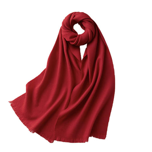 纯羊毛窄围巾 商品图2