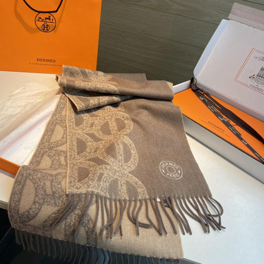 秋冬特惠💰320 爱马仕男女双面围巾 商品图6