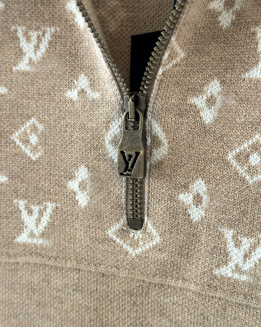 THS-限时 驴家 经典Monogram提花 半拉链羊毛混纺针织衫 AM1188 商品图2