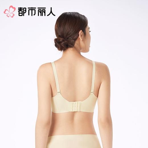 都市丽人红品内衣中厚薄文胸泳布3/4杯内衣三排四扣无钢圈LBC2C80 商品图2