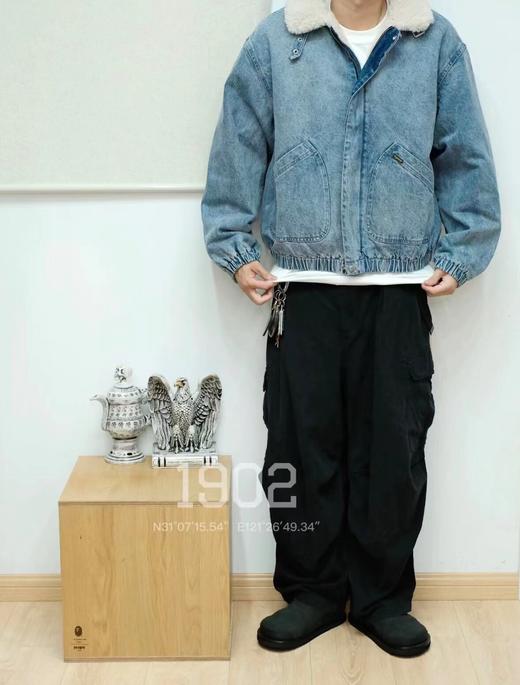 D122479厚实潮流穿搭外套羊羔毛牛仔夹克 商品图8