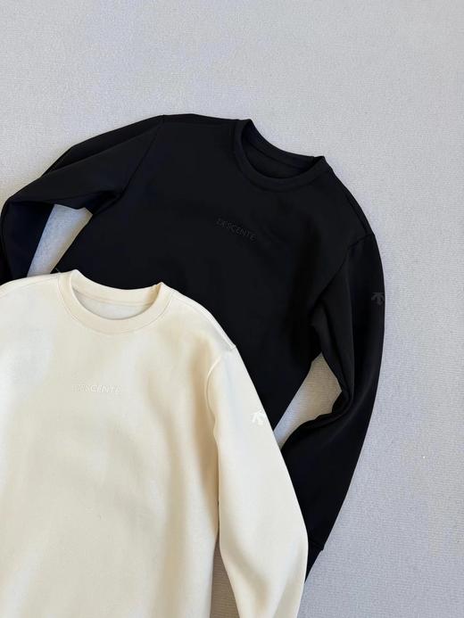 D122470男女同款针织加绒套头休闲卫衣 商品图1