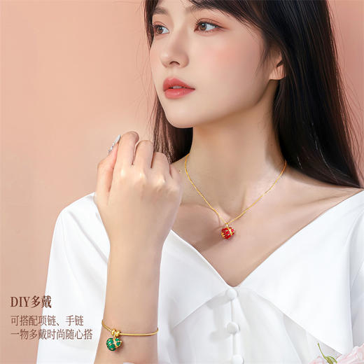 【新人专享750元】18K金福禄一物多戴挂坠 福禄随身 女士礼物MEMORA诗普琳KP225601、KP225602（线上专供） 商品图3