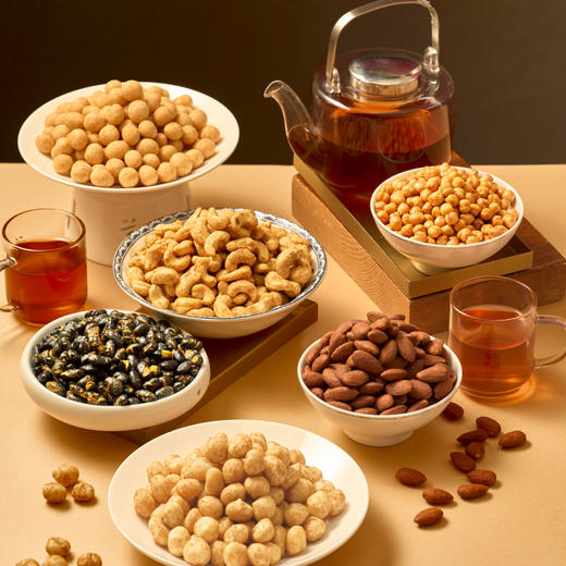 大董年味·松露集坚果1.365kg 黑松露腰果 夏威夷果 巴旦木 黑豆 鹰嘴豆 烤鸭酥 奶酪酥 燕窝酥 春节送礼 伴手礼 零食 下酒菜 商品图8